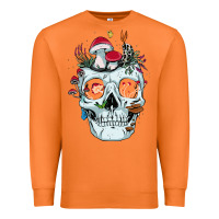 Carrot halloween skull collector mushrooms flowers and butterflies sweatshirt Premium Sweatshirt - trangStudio