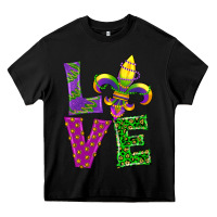 Black mardi gras love Heavy Core Tee - RanaPortraitStore
