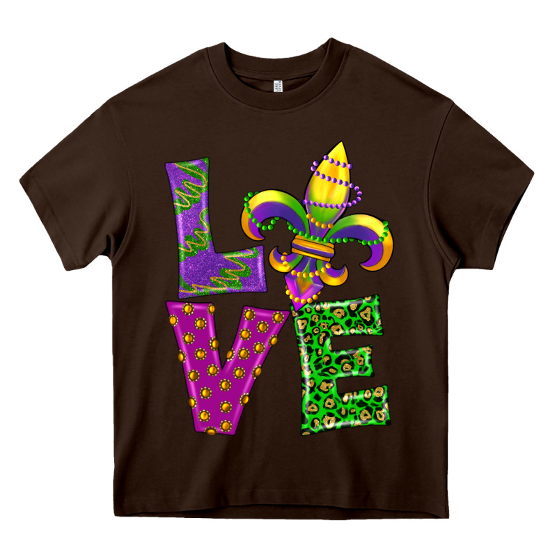 Mardi Gras Love Heavy Core Tee by RanaPortraitStore | Teevron