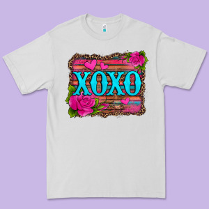 Xoxo Valentine's Day Pink Roses And Hearts Premium Tee Designed By Jasminsmagicworld