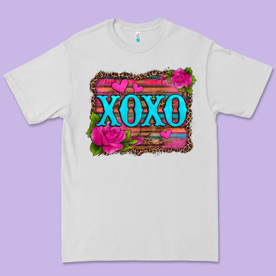 Xoxo Valentine's Day Pink Roses And Hearts Premium Tee Designed By Jasminsmagicworld