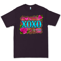 Plum xoxo valentine's day pink roses and hearts Premium Tee - Jasminsmagicworld