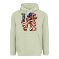 Matcha patriotic sunflower love Heavyweight Hoodie - BarkalooDesign