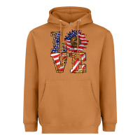 Meerkat patriotic sunflower love Heavyweight Hoodie - BarkalooDesign
