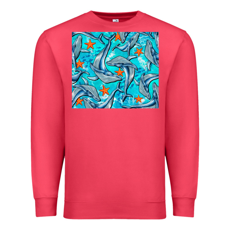 Humpback Whale Tumbler Premium Sweatshirt by BarkalooDesign | Teevron