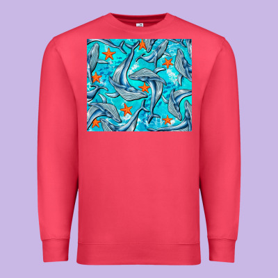 Humpback Whale Tumbler Premium Sweatshirt Designed By Barkaloodesign