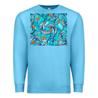 Ocean Blue humpback whale tumbler Premium Sweatshirt - BarkalooDesign
