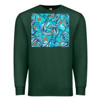 Sports Green humpback whale tumbler Premium Sweatshirt - BarkalooDesign
