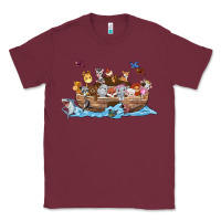 Burgundy noahs ark Classic Tee - texasbilliewilder