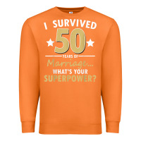 Carrot 50 years of marriage superpower 50th wedding anniversary Premium Sweatshirt - trangStudio