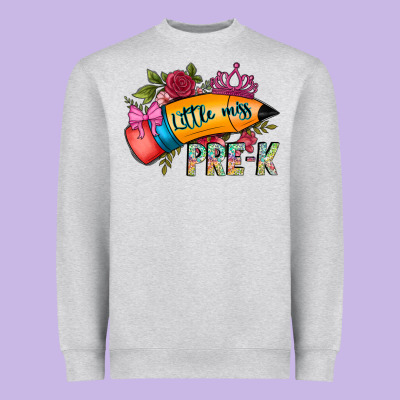 Little Miss Prek Heavyweight Sweatshirt Designed By Cowhidedigitalart