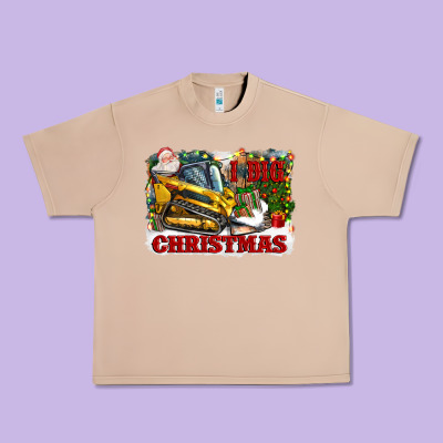 I Dig Christmas Urban Heavy Tee Designed By Cowgirlartshop