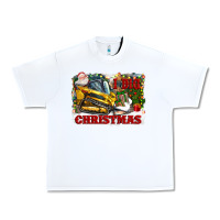 White i dig christmas Urban Heavy Tee - CowGirlArtShop