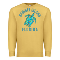 Antique Gold sanibel island beach design  sea turtle illustration gift pullover hoo Premium Sweatshirt - trangStudio