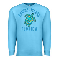 Ocean Blue sanibel island beach design  sea turtle illustration gift pullover hoo Premium Sweatshirt - trangStudio