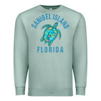Seafoam sanibel island beach design  sea turtle illustration gift pullover hoo Premium Sweatshirt - trangStudio