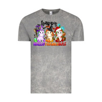 Cloud Rock happy hallothanksmas unicorn Vintage Tee - CowGirlArtShop