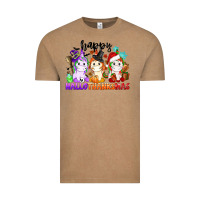 Vintage Coffee happy hallothanksmas unicorn Vintage Tee - CowGirlArtShop