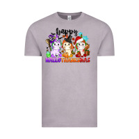 Vintage Zinc happy hallothanksmas unicorn Vintage Tee - CowGirlArtShop