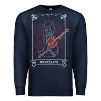 Navy adventure time halloween marceline tarot card Premium Sweatshirt - trangStudio