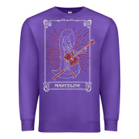 Purple adventure time halloween marceline tarot card Premium Sweatshirt - trangStudio