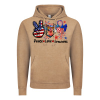 Vintage Coffee Peace love fireworks 4th of july Vintage Hoodie - CowGirlArtShop