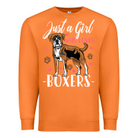 Carrot Kids Boxer Dog Just A Girl Who Loves Boxers Gift Premium Sweatshirt - trangStudio