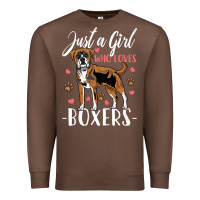 Chestnut Kids Boxer Dog Just A Girl Who Loves Boxers Gift Premium Sweatshirt - trangStudio