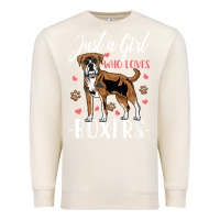 Sandshell Kids Boxer Dog Just A Girl Who Loves Boxers Gift Premium Sweatshirt - trangStudio