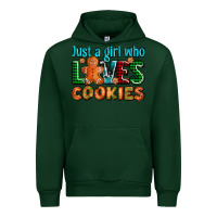 Forest Green just a girl who loves cookies Urban Hoodie - AdoDesignShop