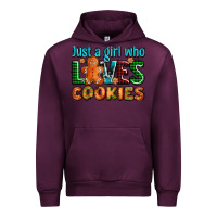 Mauve Wine just a girl who loves cookies Urban Hoodie - AdoDesignShop