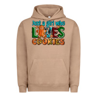 Pigment Burro just a girl who loves cookies Urban Hoodie - AdoDesignShop