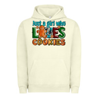 Pigment Pistachio just a girl who loves cookies Urban Hoodie - AdoDesignShop