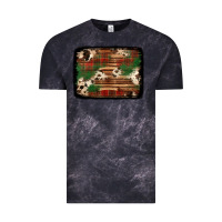 Cloud Black christmas buffalo plaid cowhide background Vintage Tee - Jasminsmagicworld