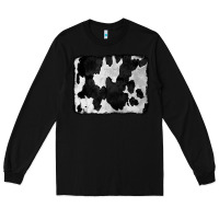 Black Cowhide Long Sleeve Tee - CowCowDesign