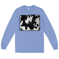 Colony Blue Cowhide Long Sleeve Tee - CowCowDesign