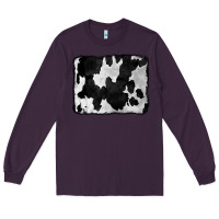 Plum Cowhide Long Sleeve Tee - CowCowDesign