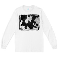 White Cowhide Long Sleeve Tee - CowCowDesign