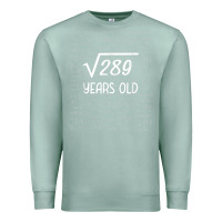 Seafoam 17 year old gift boys girls funny 17th birthday gifts math Premium Sweatshirt - trangStudio