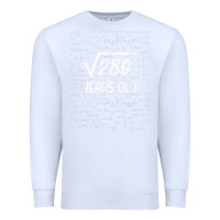 White 17 year old gift boys girls funny 17th birthday gifts math Premium Sweatshirt - trangStudio