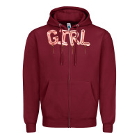 Girl Balloon Zipper Hoodie | Teevron