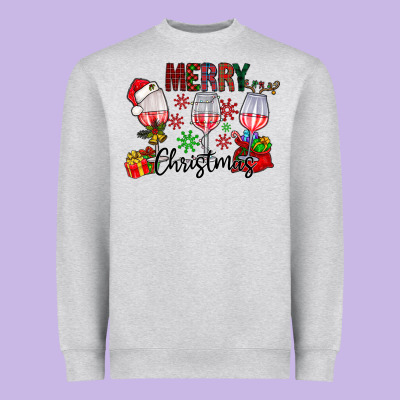 Merry Christmas Heavyweight Sweatshirt Designed By Cowhidedigitalart