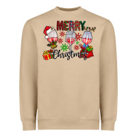 Mushroom Merry Christmas Heavyweight Sweatshirt - CowhideDigitalArt