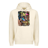 Tofu American Flag With Bass Fish Premium Hoodie - LillyAllenDesigns