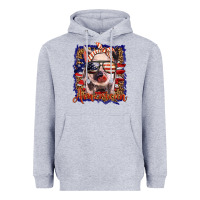 Heather Grey amerıcan pig Heavyweight Hoodie - BarkalooDesign