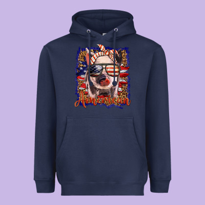 Amerıcan Pig Heavyweight Hoodie Designed By Barkaloodesign