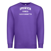 Purple ipswich massachusetts ma vintage state athletic style Premium Sweatshirt - trangStudio