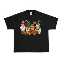 Black christmas polar bear reindeer and snowman coffee c Urban Heavy Tee - CowGirlArtShop