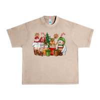 French Oak christmas polar bear reindeer and snowman coffee c Urban Heavy Tee - CowGirlArtShop
