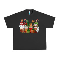 Pigment Black christmas polar bear reindeer and snowman coffee c Urban Heavy Tee - CowGirlArtShop